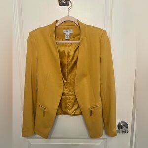 Mustard blazer jacket